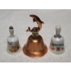 Image 2 : Lot of Three Assorted State Collectible Souvenir Bells - Myrtle Beach SC, Florida & Pennsylvania PA