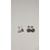 Image 2 : (2) Pairs Of Sterling Silver Stud Back Earrings - Total Weight: 4.2g