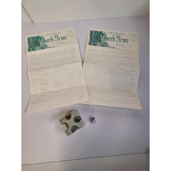 Darice Bowdabra crafting tool used for making bow - UAW Member Pin - Coin Wrappers 