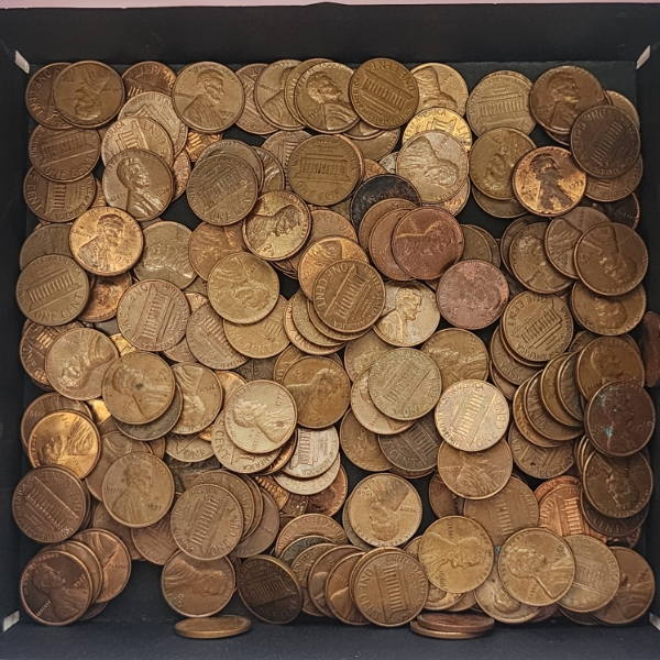 Approx. $2.00 Face Value of Unsearched Assorted Years Lincoln Memorial Cents 