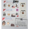 Image 1 : U.S. Lincoln Cent Collection Pieces Including Stamps & Lincoln-Kennedy Pennies