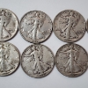 Image 3 : 10 Assorted Years United States 90% Silver Walking Liberty Half Dollars - Face Value: $5.00
