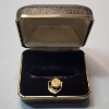 Image 1 : Vintage Ohio Bell 10K Gold Pin w/ 3 Small Stones - Total Weight: 1.9g