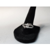 Image 5 : Stunning 10K White Gold Ring with Diamonds - Size 8.5 - TW: 4.5g