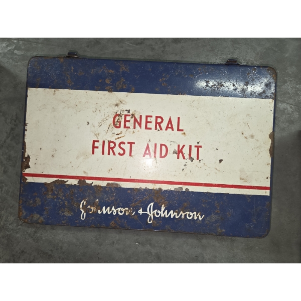 Vintage First Aid Tin With Contents
