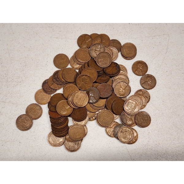 1930 - 1939 Lincoln Wheat Cents - Face Value $1.12