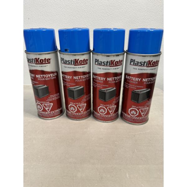 4 Cans Of PlastIKote Battery Cleaner - Brand New 