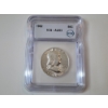 Image 1 : ICG GRADED AU53 1962 90% Silver Franklin Half Dollar 