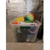 Image 2 : Tote of Outdoor and Pool Toys