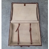 Image 5 : Vintage Collectables Including Metal First Aid Box, Enamelware Bedpan, Folding Wood 24''x30'' Bench 