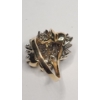 Image 6 : Women's 14K Yellow Gold Diamond Cluster Cocktail Ring - Size 7 - Weight: 7.2g