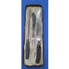 Image 1 : Vintage Three Piece Carving Set With Bone Like Handles 9.5'' Knife Blade