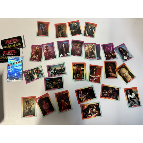1991 Brockum Rock 'N' Roll Cards 1/288 - 1991 Impel MegaMetal Cards - Set III - Includes Mick Mars -