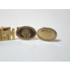 Image 3 : 2 Sets of Gold-Filled ALM Initial Cufflinks Total Weight: 14.8g