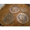 Image 1 : Assorted Crystal Platters As Shown - 12" & Larger