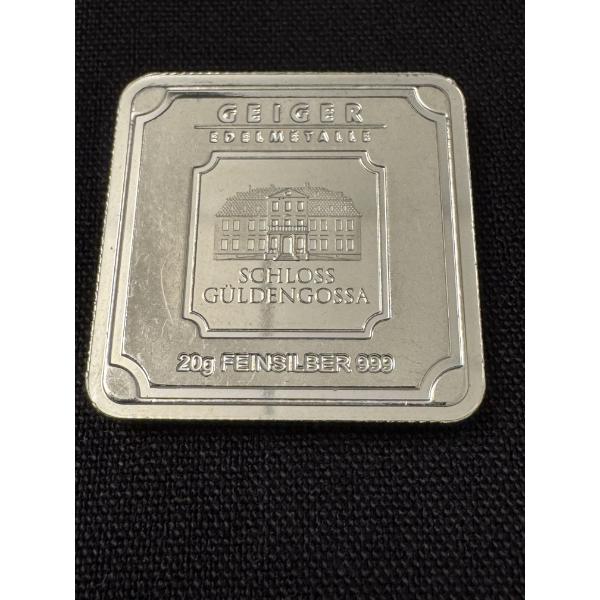 Geiger 20 Gram .999 Fine Silver Bar - High End Bar