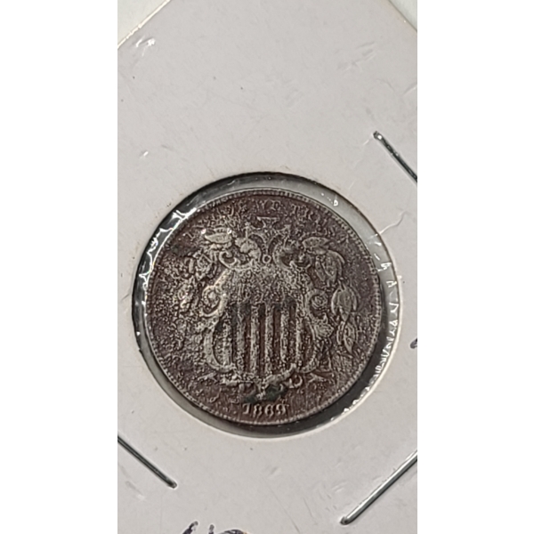 1869 United States Shield Nickel