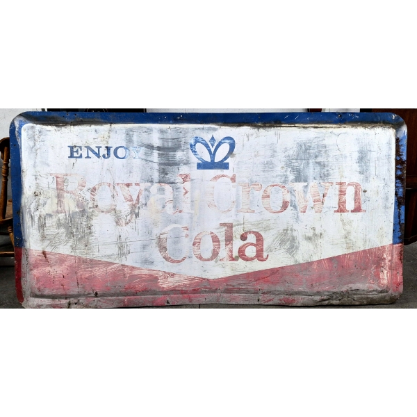 LARGE Antique 96 x 48  ORIGINAL Metal RC COLA  Soda Advertising Sign 2nd Of 2 (see 80a) - See Desc