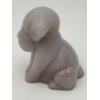 Image 4 : Adorable Degenhart Vintage Glass Dog Figurine -Mauve