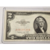 Image 2 : EXTREMELY RARE DYE CONTAMINATION NOTE ~ $2 Red Seal Federal Reserve Note With ORANGE SEAL! 