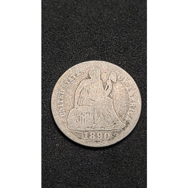 1890 90% Silver Seated Liberty Dime