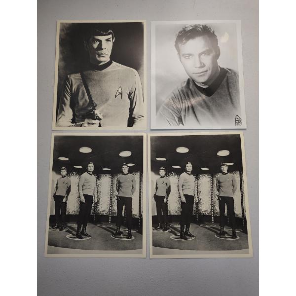 Four 8x10in Vintage Promotional Star Trek Photographs