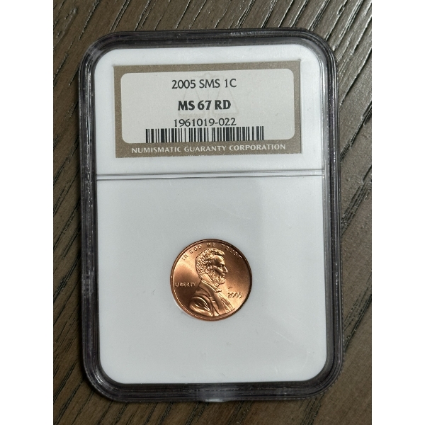 NGC MS67 RD 2005-P SMS Lincoln Penny