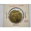 Image 4 : 1975-D Cent with Counterstamps, Moon Money Token, Heads & Tails Token