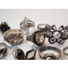 Image 4 : Assorted Sterling Silver Rings - Total Weight 71.1g - Sizes Range 5-10