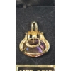 Image 4 : 14K Gold Purple & Pink Necklace Pendants - Total Weight: 5.7g