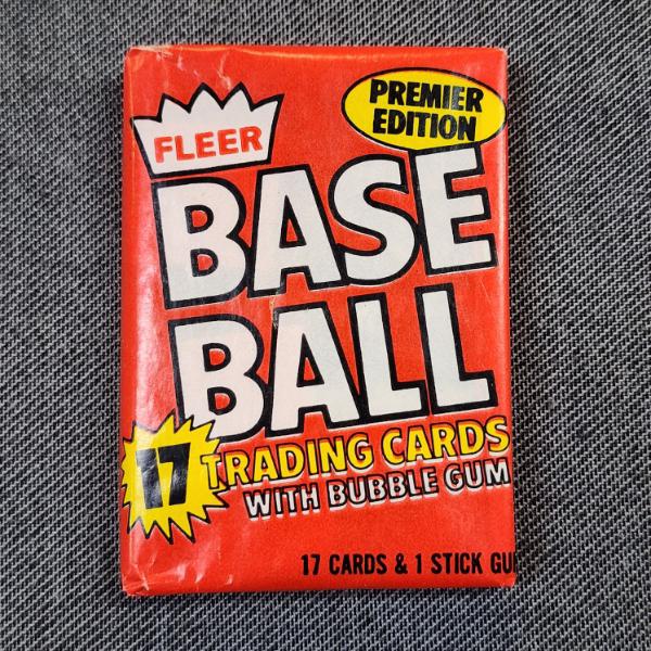 SEALED UNOPENED 1981 Fleer Baseball Wax Pack ~ Look For Names Like Brett, Ryan & Henderson!