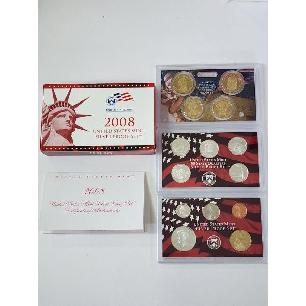 2008 United States Silver Proof Set - Original Packaging & CoA