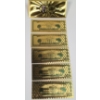 Image 3 : Set Of Novelty 24K Gold Plated Souvenir Bank Notes Featuring Donald Trump & Bitcoin