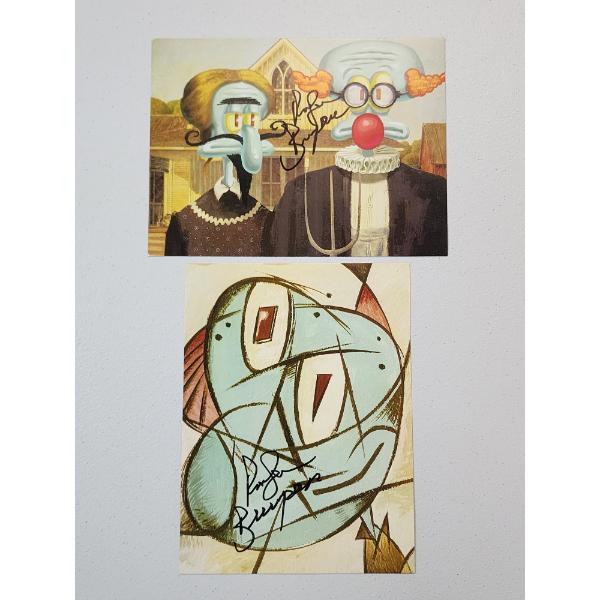 Abstract Squidward 8x6in Art Pieces - Signed 