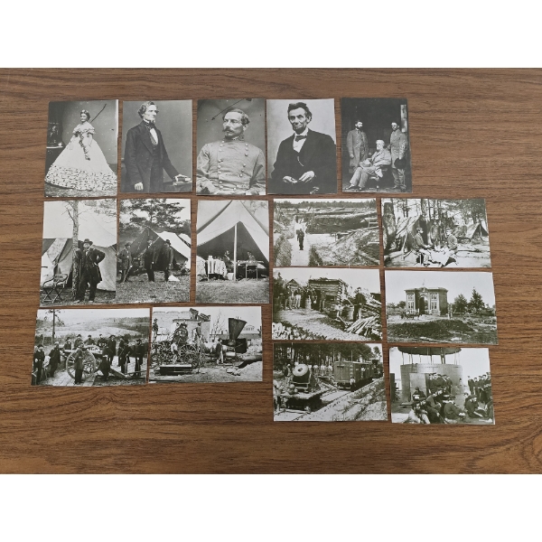 Lot of 16 Vintage Postcards - From Bradley, et al., "Civil War Postcards" 