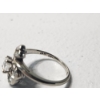 Image 4 : Stunning 14K White Gold Diamond Cocktail Ring - Size 5.5 - TW: 2.7g