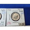 Image 3 : Lot of 7 Mercury Silver Dimes - Including Higer-Grade & Split Bands! 