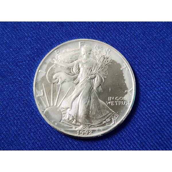1992 American Silver Eagle - 1 oz .999 Fine Silver Coin