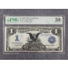 Image 1 : PMG 50 About UC $1 1899 Silver Certificate FR#233 Signed by Teehee & Burke - Large Note