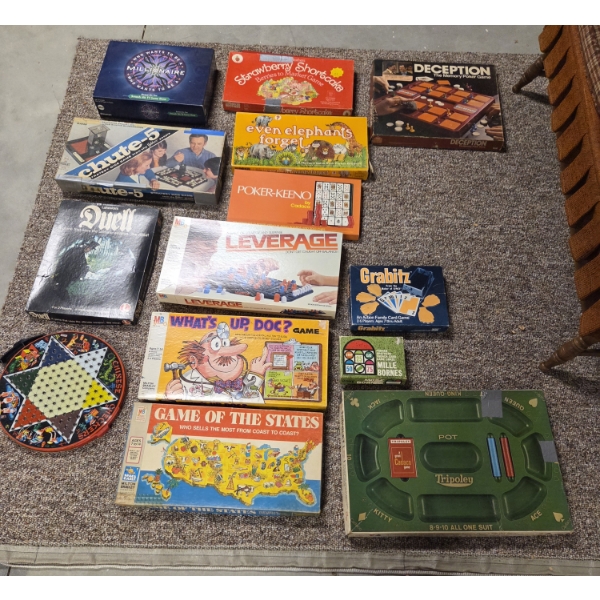 *Pick Up At Mantua Home-No Shipping Available* Great Condition Vintage Family Game Collection 