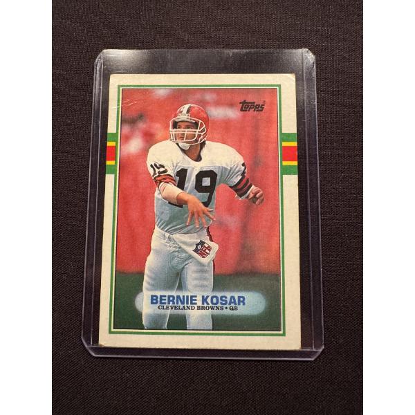 1989 Topps Bernie Kosar Cleveland Browns Football Card - Mint Condition