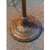Image 6 : Classic Stained Glass 16" Paneled Shade - 64 Inch Floor Lamp - Electrified In Perfect Condition.