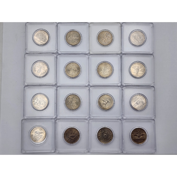 (16) Assorted U.S. State Quarters in Cases - FV: $4.00