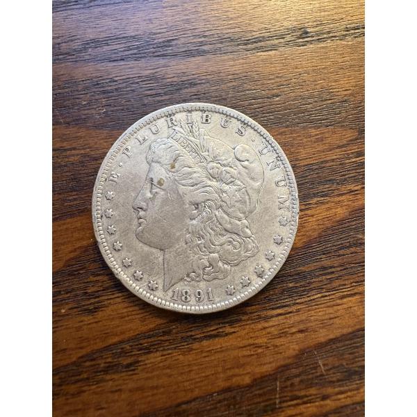 90% Silver - 1890-O Morgan Silver Dollar - FV $1.00 - Mintage 10,701,000