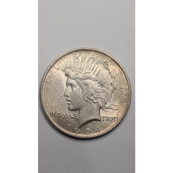 United States 1924-P 90% Silver Peace Dollar 