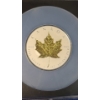 Image 3 : 2019 NGC 3 Oz Incuse Gilt Reverse PF 70 First Day Issue Gold Maple Leaf 40th Anniversary Silver Coin