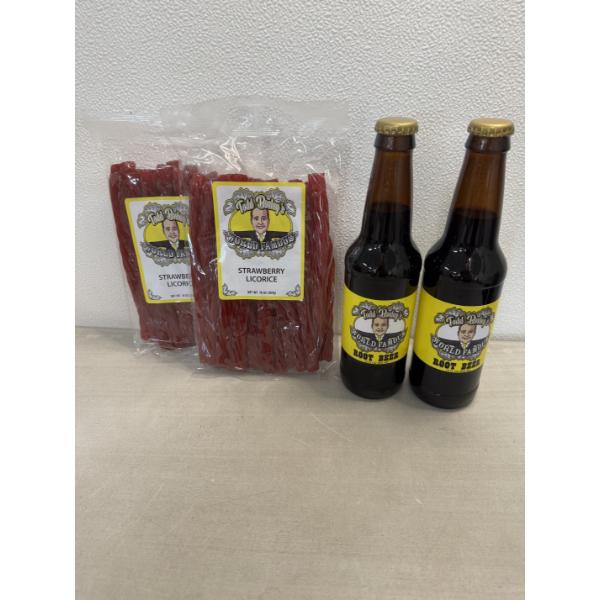 Todd Bosley's World Famous 2 Pack Of Red Licorice & 2 Pack Of Root Beer Soda - Brand New & Delicious
