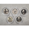 Image 10 : Display Set of Five United States Bicentennial Quarters Including Two Silver - Possible Mint Error!