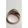 Image 5 : Vintage Men's 14K Yellow Gold Daisy Diamond Cluster Ring - Size 7.5 - Weight: 5.1g