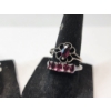 Image 3 : Five Assorted Sterling Silver Rings with Colorful Gemstones - TW: 10.9g 